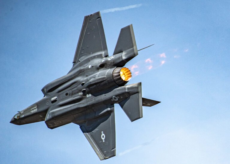 U.S. Air Force Maj. Kristin Wolfe performs a demonstration in the F-35A Lightning II during at the Reno Air Races in Reno, Nevada, September 19, 2021. The F-35 Lightning II Demonstration Team is based out of Hill Air Force Base, Utah. (U.S. Air Force photo by Tech. Sgt. Nicolas Myers)