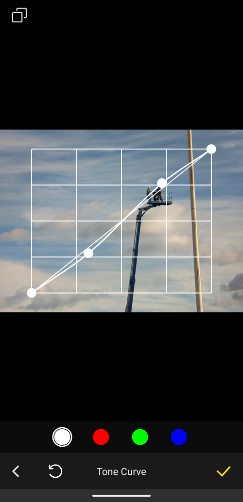 Lumix Lab Tone Curves Sliders